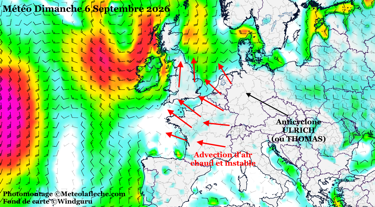 M�t�o Europe 6 Septembre 2026 tr�s fortes chaleurs