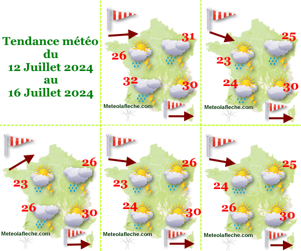 Météo 16 Juillet 2024 France