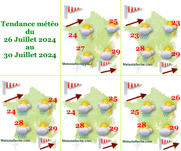 Météo France 30 Juillet 2024