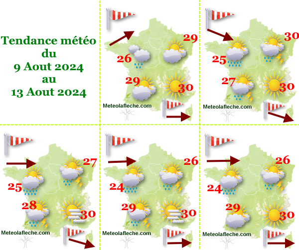 Météo France 13 Aout 2024