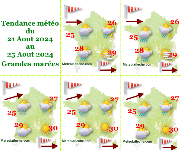 Météo France 25 Aout 2024