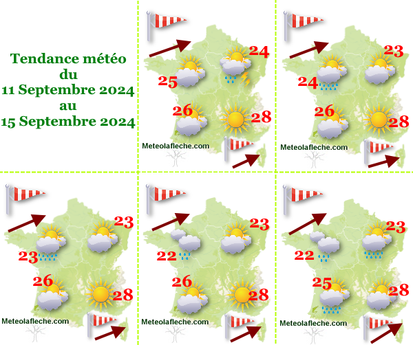 Météo 15 Septembre 2024 France